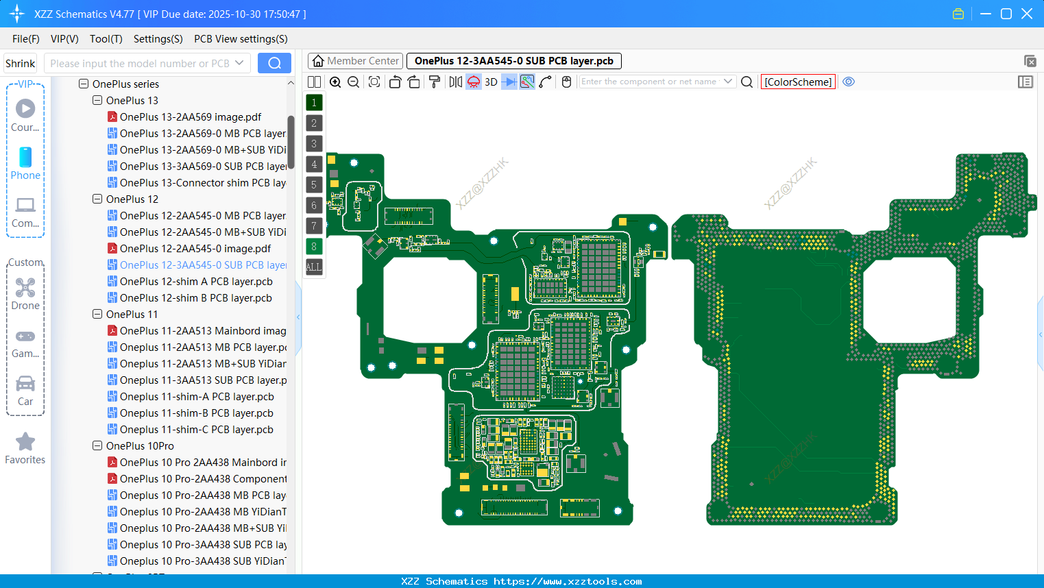 OnePlus 12-3AA545-0 SUB PCB Layer